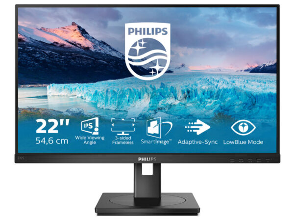 Philips S Line 222S1AE/00 Monitor PC 54,6 cm (21.5") 1920 x 1080 Pixel Full HD LCD Nero
