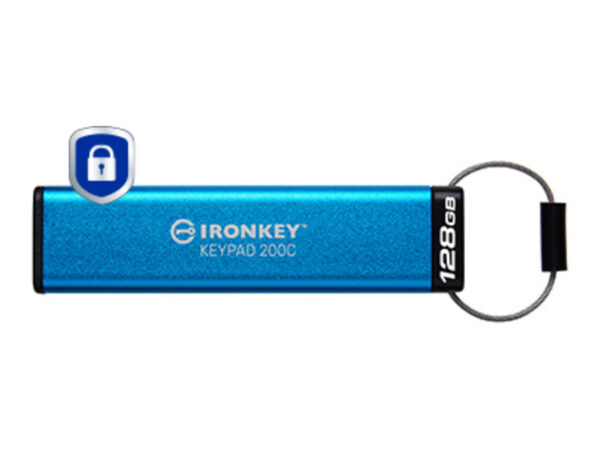 Kingston Technology IronKey Keypad 200C USB-C da 128 GB, FIPS 140-3 livello 3 (in fase di approvazione) AES-256