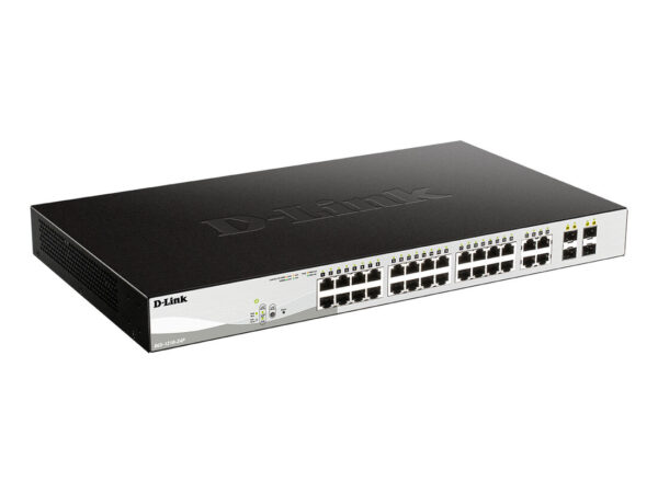 D-Link DGS-1210-24P switch di rete Gestito L2 Gigabit Ethernet (10/100/1000) Supporto Power over Ethernet (PoE) Nero