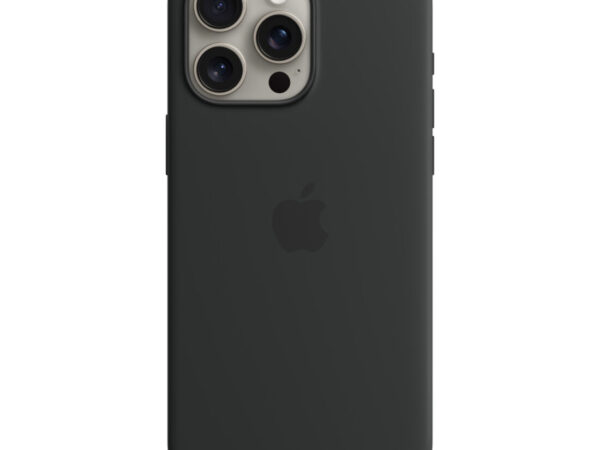 Apple Custodia MagSafe in silicone per iPhone 15 Pro Max - Nero