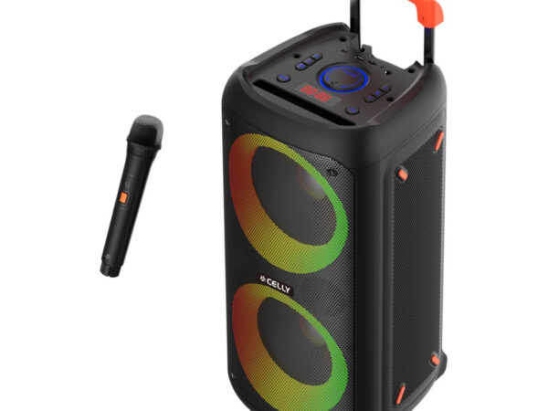 Celly PARTYSPEAKERWLM altoparlante portatile e per feste Altoparlante da festa Nero 40 W