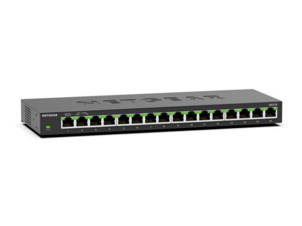 NETGEAR GS316 Non gestito L2 Gigabit Ethernet (10/100/1000) Nero