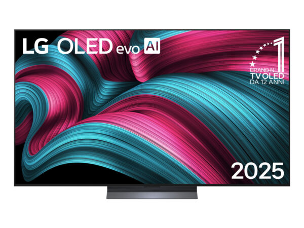 LG OLED evo AI OLED65C55LA TV Serie C5 65" 4K, α9 Gen8, Brightness Booster, 40W, 4 HDMI, VRR 144Hz, Smart TV WebOS 25