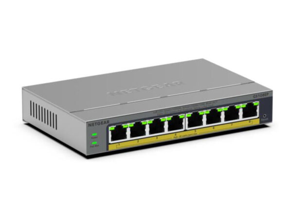 NETGEAR GS108EP Gestito L2/L3 Gigabit Ethernet (10/100/1000) Grigio