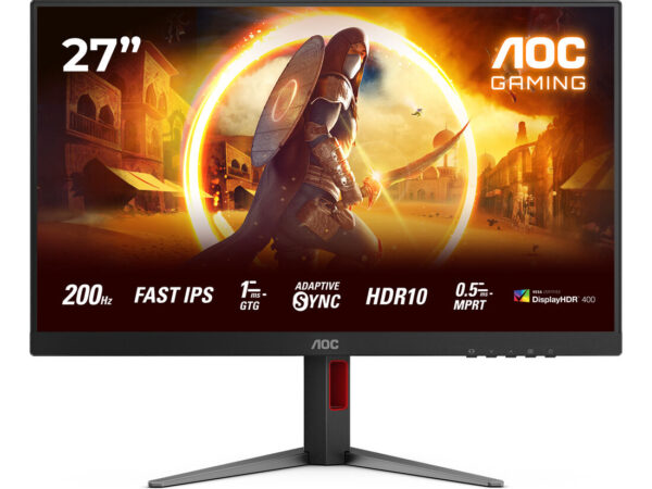 AOC 27G4HA Monitor PC 68,6 cm (27") 1920 x 1080 Pixel Full HD LED Nero, Rosso