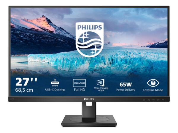 Philips S Line 273S1/00 Monitor PC 68,6 cm (27") 1920 x 1080 Pixel Full HD LCD Nero
