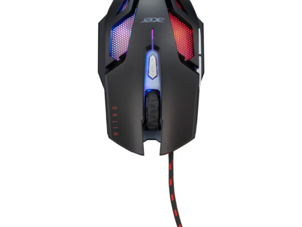 Acer Nitro Gaming NMW200 Black mouse Ambidestro USB tipo A Ottico 7200 DPI
