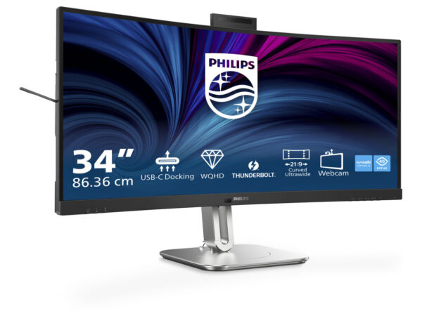 Philips 6000 series 34B2U6603CH/00 Monitor PC 86,4 cm (34") 3440 x 1440 Pixel Wide Quad HD LCD Grigio