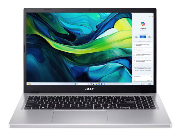 Acer Aspire Go 15 AG15-71P-57LQ Intel Core i5 i5-13420H Computer portatile 39,6 cm (15.6") Full HD 16 GB DDR5-SDRAM 512 GB SSD Wi-Fi 6 (802.11ax) Windows 11 Pro Argento