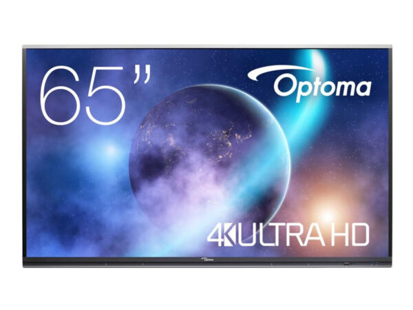 Optoma 5652RK+ Pannello piatto interattivo 165,1 cm (65") LED Wi-Fi 400 cd/m² 4K Ultra HD Nero Touch screen Android 11