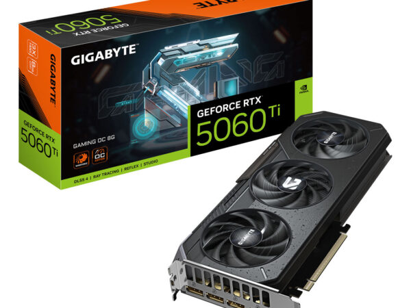 GIGABYTE GeForce RTX 5060 Ti GAMING OC 8G Scheda Grafica - 8 GB GDDR7, 128 bit, PCI-E 5.0, 2647 MHz Frequenza del core, 3 x DisplayPort, 1 x HDMI, GV-N506TGAMING OC-8GD
