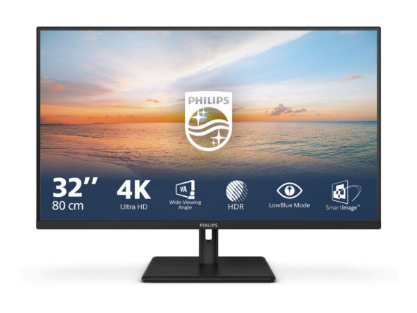 Philips Serie 1000 32E1N1800LA/00 LED display 80 cm (31.5") 3840 x 2160 Pixel 4K Ultra HD LCD Nero