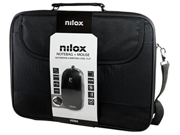 Nilox NXMOS2156BK borsa per laptop 39,6 cm (15.6") Custodia a tasca Nero