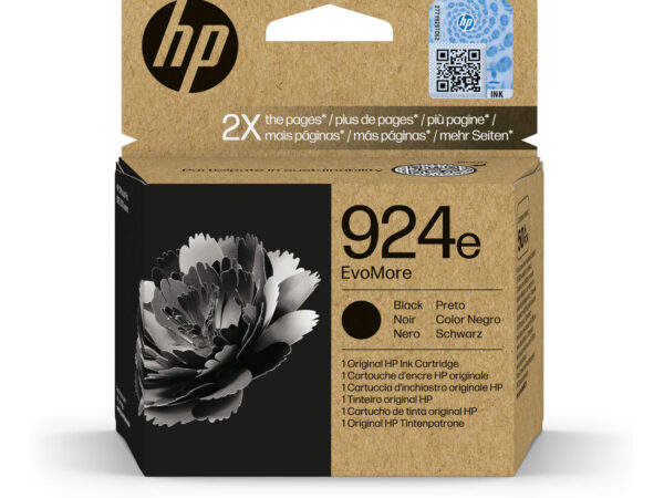 HP Cartuccia di inchiostro nero originale 924e EvoMore