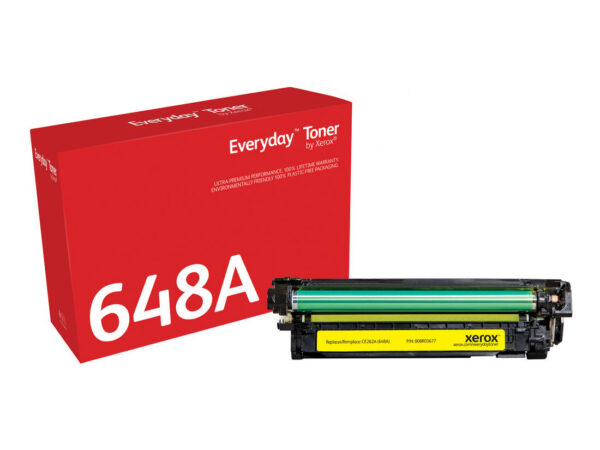 Everyday Toner  di Xerox Giallo compatibile con HP 648A (CE262A), Capacità standard