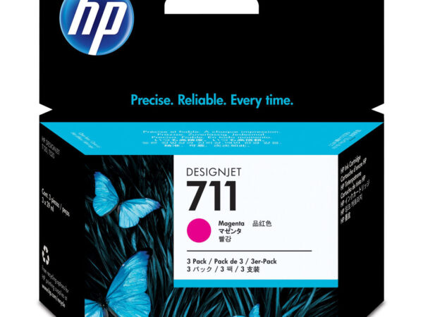 HP Confezione da 3 cartucce di inchiostro magenta DesignJet 711, 29 ml