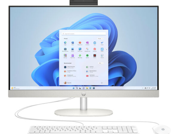 HP 27-cr0015nl Intel Core i5 i5-1335U 68,6 cm (27") 1920 x 1080 Pixel PC All-in-one 8 GB DDR4-SDRAM 512 GB SSD Windows 11 Home Wi-Fi 6 (802.11ax) Bianco