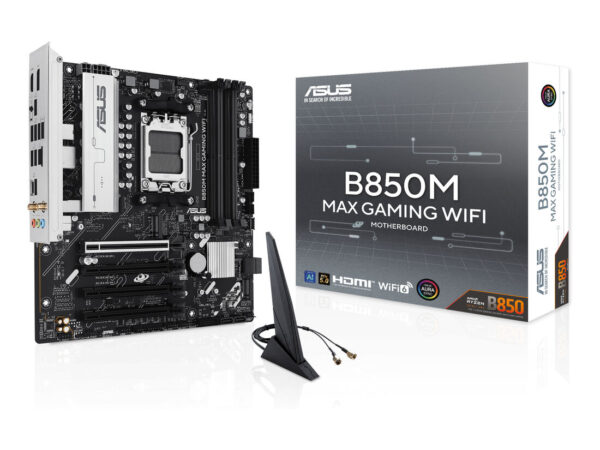 ASUS B850M MAX GAMING WIFI AMD B850 Socket AM5 micro ATX