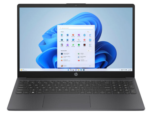 HP 15-fd0079nl Intel N N100 Computer portatile 39,6 cm (15.6") HD 4 GB DDR4-SDRAM 128 GB UFS Wi-Fi 6E (802.11ax) Windows 11 Home in S mode Grigio