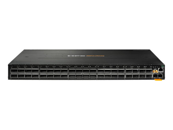 HPE Aruba Networking 9300S 32p QSFP28 100G 8p QSFP-DD 400G Front-to-Back 6xFan 2xAC Bundle Gestito L3 1U