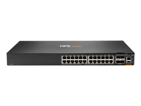 HPE Aruba Networking CX 6300F 24-port 1GbE and 4-port SFP56 Switch