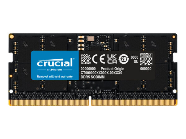 Crucial CT16G56C46S5T memoria 16 GB 1 x 16 GB DDR5 5600 MHz Data Integrity Check (verifica integrità dati)