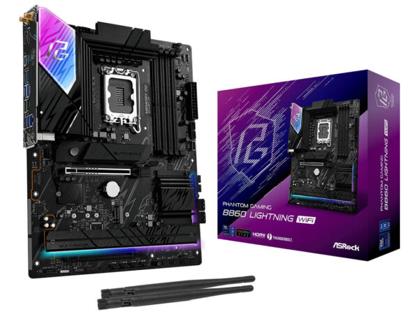 Asrock B860 Lightning WiFi Intel B860 LGA 1851 (Socket V1) ATX