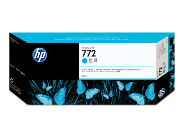 HP Cartuccia inchiostro ciano DesignJet 772, 300 ml