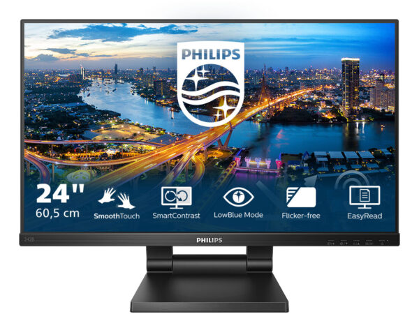 Philips 242B1TC/00 Monitor PC 60,5 cm (23.8") 1920 x 1080 Pixel Full HD LED Touch screen Nero