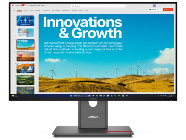 Lenovo ThinkVision P24QD-40 Monitor PC 60,5 cm (23.8") 2560 x 1440 Pixel Quad HD LCD Nero