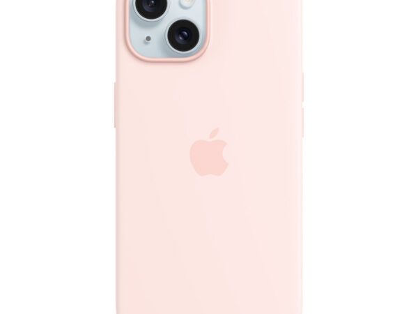 Apple Custodia MagSafe in silicone per iPhone 15 - Rosa confetto