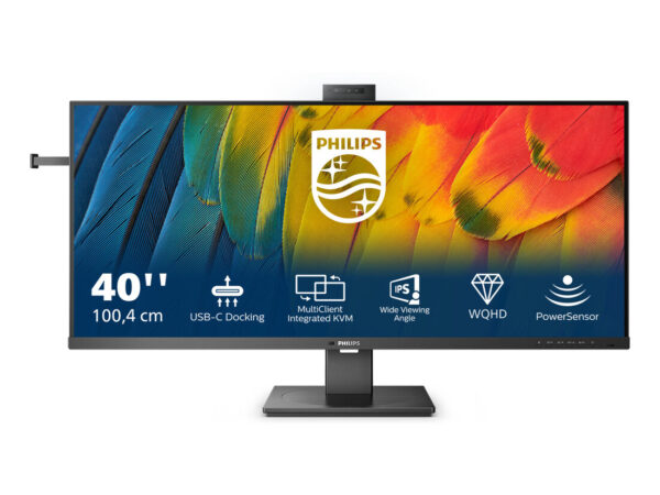 Philips 5000 series 40B1U5601H/00 Monitor PC 101,6 cm (40") 3440 x 1440 Pixel Wide Quad HD LCD Nero