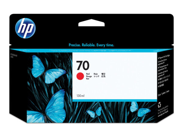 HP Cartuccia inchiostro rosso DesignJet 70, 130 ml