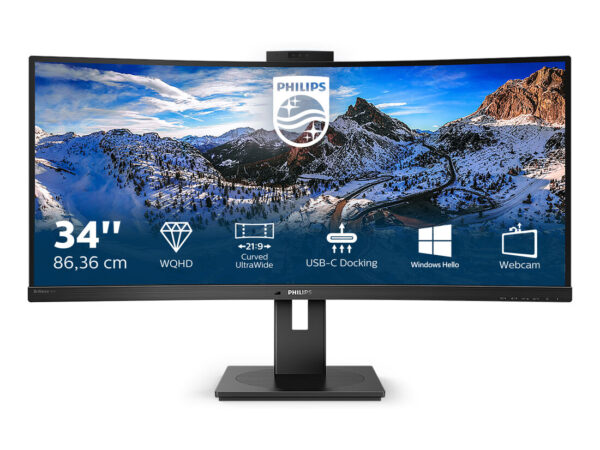 Philips P Line 346P1CRH/00 LED display 86,4 cm (34") 3440 x 1440 Pixel UltraWide Quad HD Nero