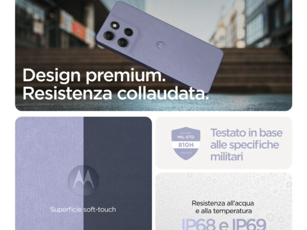 Motorola moto g86 5G 16,9 cm (6.67") Doppia SIM Android 15 USB tipo-C 8 GB 256 GB 5200 mAh Lillà