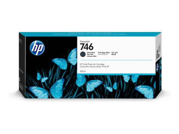 HP Cartuccia di inchiostro nero opaco DesignJet 746 da 300 ml
