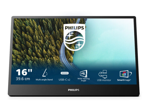 Philips 3000 series 16B1P3302D/00 Monitor PC 39,6 cm (15.6") 1920 x 1080 Pixel Full HD LED Nero