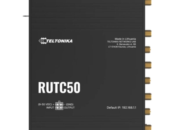 Teltonika RUTC50 router wireless Gigabit Ethernet Dual-band (2.4 GHz/5 GHz) 5G Nero