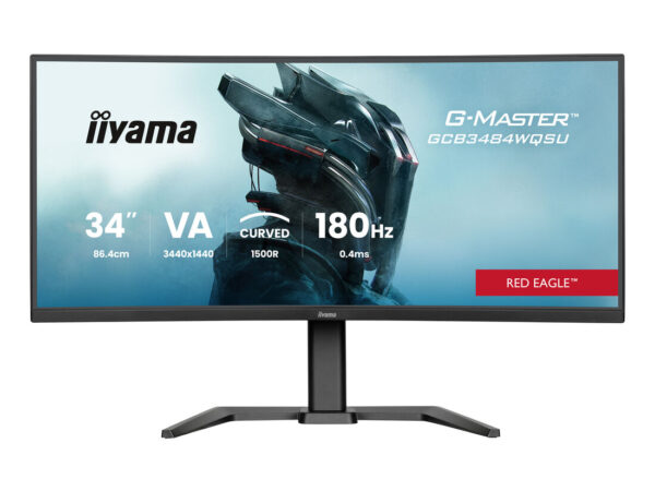 iiyama G-MASTER GCB3484WQSU-B1 Monitor PC 86,4 cm (34") 3440 x 1440 Pixel UltraWide Quad HD LED Nero