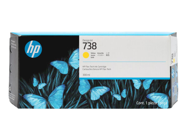 HP Cartuccia di inchiostro giallo DesignJet 738 da 300 ml