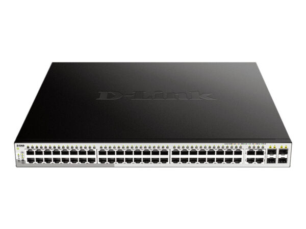 D-Link DGS-1210-52MP switch di rete Gestito L2 Gigabit Ethernet (10/100/1000) 1U Nero