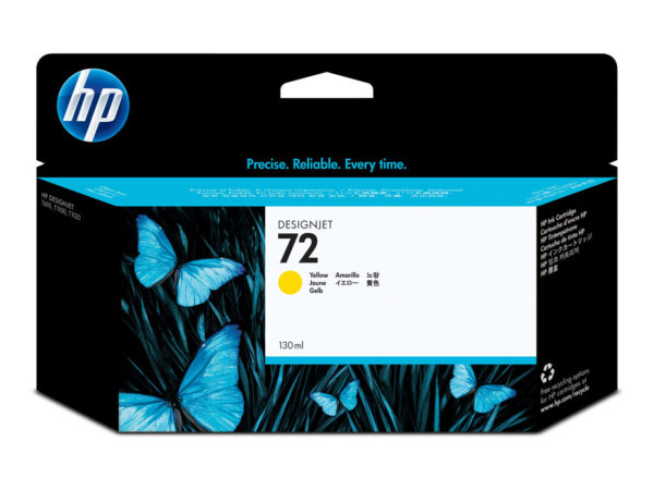 HP Cartuccia inchiostro giallo 72, 130 ml