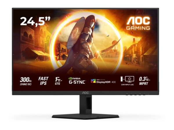 AOC G4 25G4SRE Monitor PC 62,2 cm (24.5") 1920 x 1080 Pixel Full HD LED Nero, Rosso