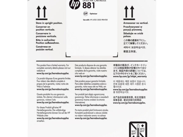 HP Cartuccia Optimizer Latex 881 da 5 litri