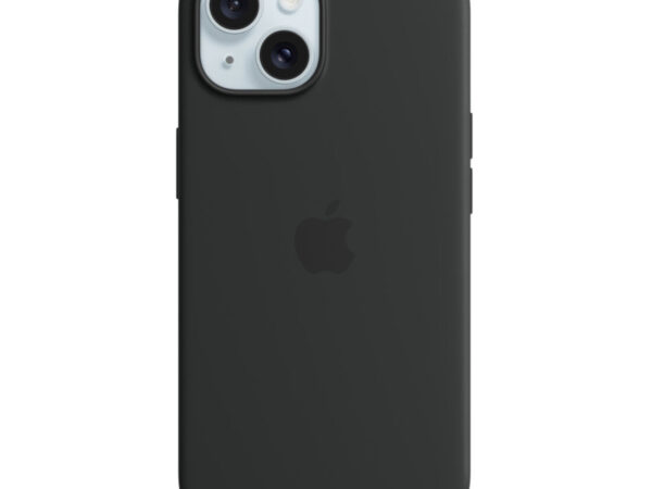 Apple Custodia MagSafe in silicone per iPhone 15 - Nero