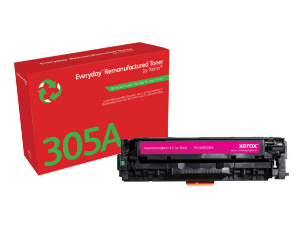 Everyday Toner rigenerato  di Xerox Magenta compatibile con HP 305A (CE413A), Capacità standard