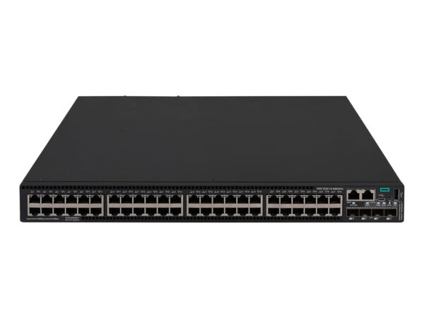 HPE Switch Comware Networking 5520HI 48 10/100/1000BASE-T 4 10G/1G BASE-X SFP+ con 1 slot di espansione, 2 vani per ventole e 2 alimentatori