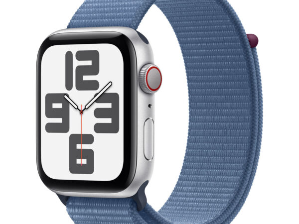 Apple Watch SE GPS + Cellular Cassa 44mm in Alluminio con Cinturino Sport Loop Blu Inverno