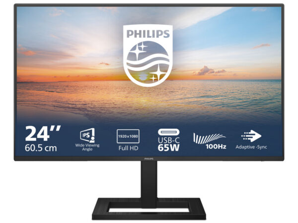 Philips Serie 1000 24E1N1300AE/00 Monitor PC 60,5 cm (23.8") 1920 x 1080 Pixel Full HD LCD Nero