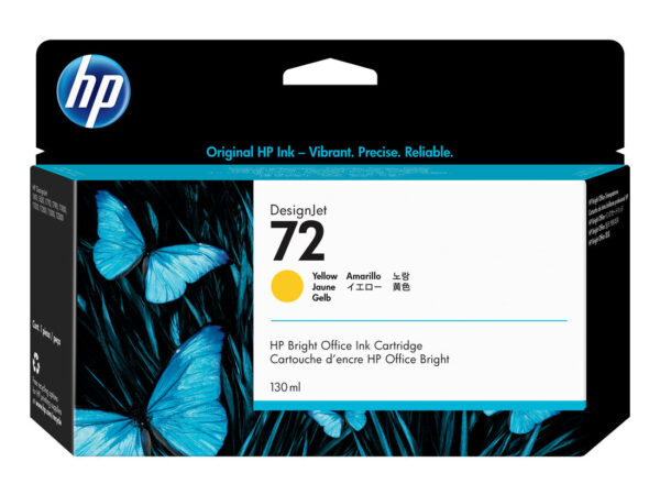 HP Cartuccia inchiostro giallo 72, 130 ml